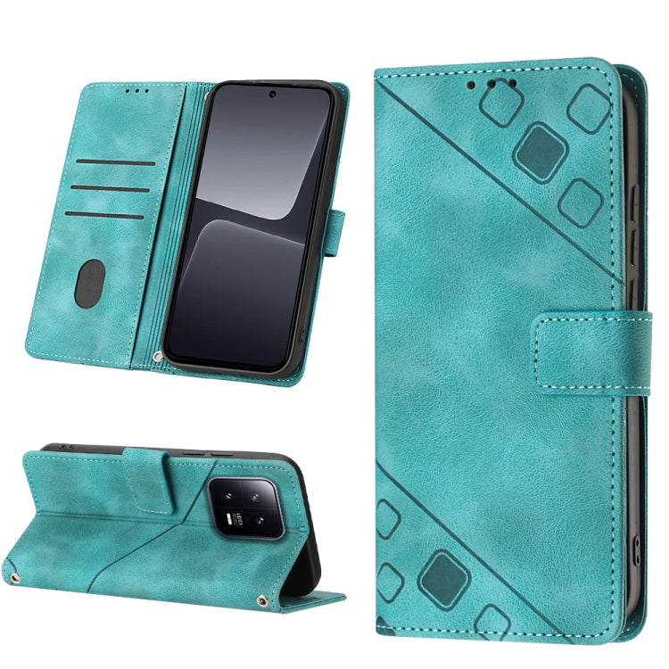 Skin-feel Embossed Leather Phone Case, For Nokia C12, For Nokia C02, For Nokia C22, For Nokia C32, For Nokia G22, For Xiaomi Poco C55 / Redmi 12C / 11A, For Xiaomi 13, For Xiaomi 13 Pro