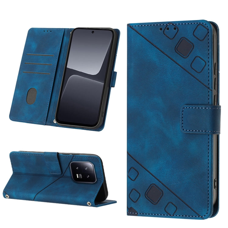 Skin-feel Embossed Leather Phone Case, For Nokia C12, For Nokia C02, For Nokia C22, For Nokia C32, For Nokia G22, For Xiaomi Poco C55 / Redmi 12C / 11A, For Xiaomi 13, For Xiaomi 13 Pro