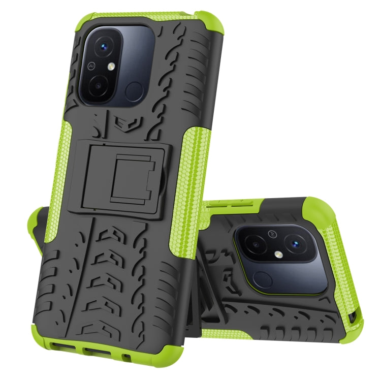 Tire Texture TPU + PC Phone Case with Holder, For Samsung Galaxy A24 4G, For Xiaomi Redmi 12C, For Xiaomi Poco C55, For Lenovo Tab M9