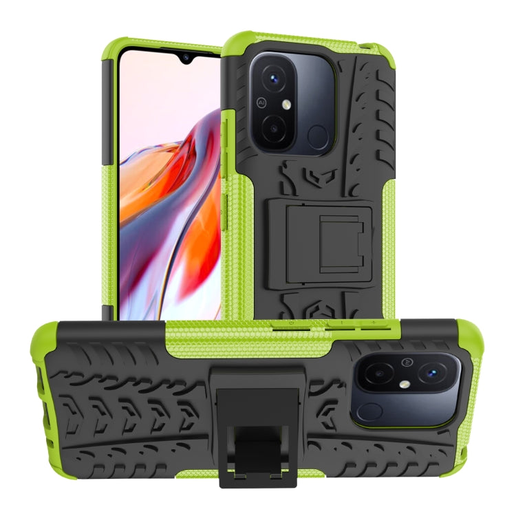 Tire Texture TPU + PC Phone Case with Holder, For Samsung Galaxy A24 4G, For Xiaomi Redmi 12C, For Xiaomi Poco C55, For Lenovo Tab M9