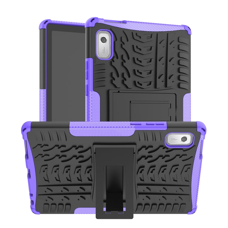 Tire Texture TPU + PC Phone Case with Holder, For Samsung Galaxy A24 4G, For Xiaomi Redmi 12C, For Xiaomi Poco C55, For Lenovo Tab M9