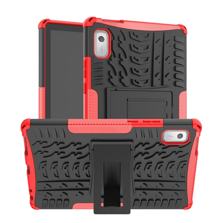 Tire Texture TPU + PC Phone Case with Holder, For Samsung Galaxy A24 4G, For Xiaomi Redmi 12C, For Xiaomi Poco C55, For Lenovo Tab M9