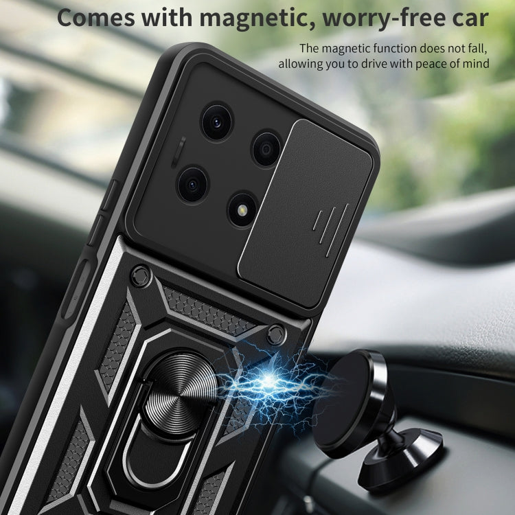 Sliding Camera Cover Design TPU + PC Phone Case, For Honor X8a 4G, For vivo V27e, For TCL 30 XE 5G