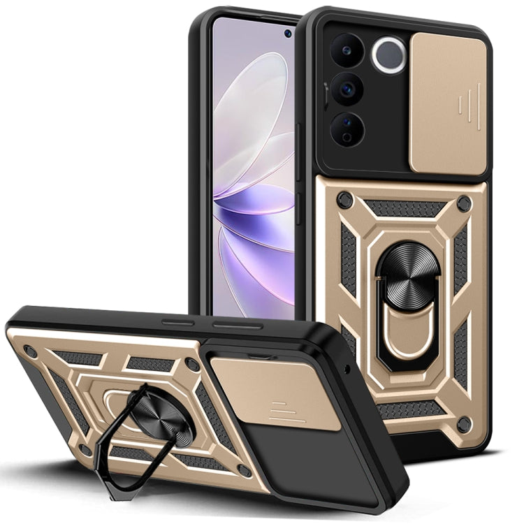 Sliding Camera Cover Design TPU + PC Phone Case, For Honor X8a 4G, For vivo V27e, For TCL 30 XE 5G