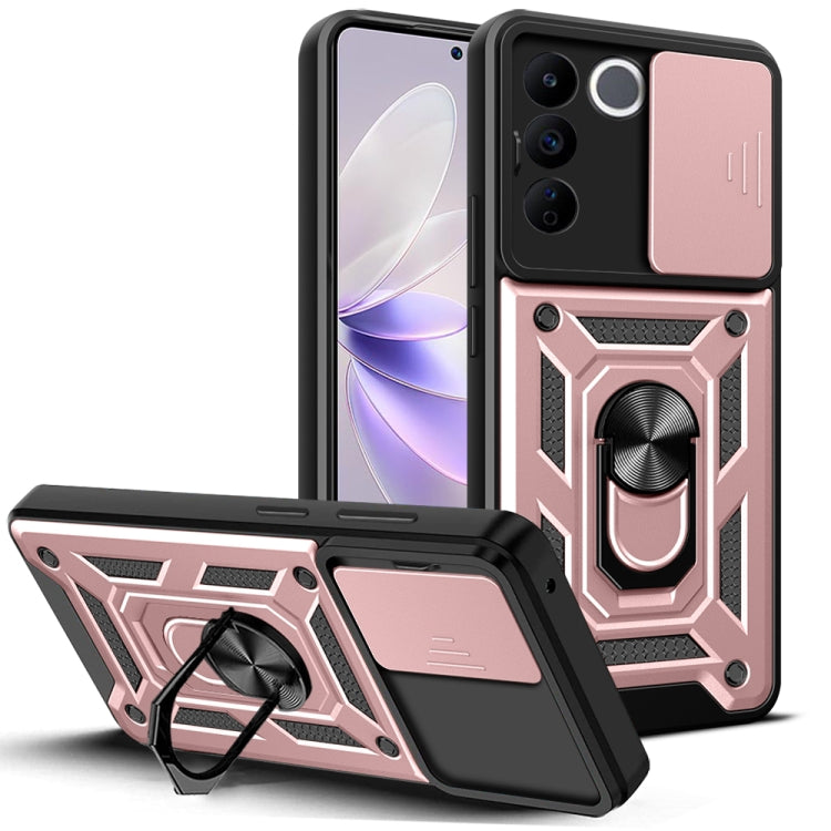 Sliding Camera Cover Design TPU + PC Phone Case, For Honor X8a 4G, For vivo V27e, For TCL 30 XE 5G