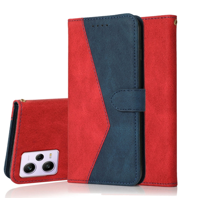 Dual-color Stitching Leather Phone Case, For Xiaomi Redmi Note 12 Pro 5G China, For Xiaomi Redmi Note 12 5G China