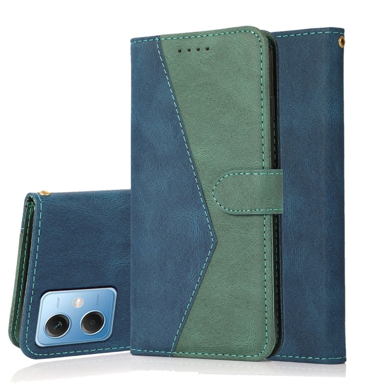 Dual-color Stitching Leather Phone Case, For Xiaomi Redmi Note 12 Pro 5G China, For Xiaomi Redmi Note 12 5G China