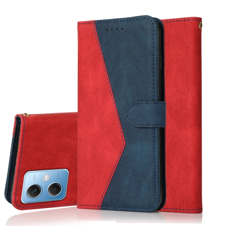 Dual-color Stitching Leather Phone Case, For Xiaomi Redmi Note 12 Pro 5G China, For Xiaomi Redmi Note 12 5G China