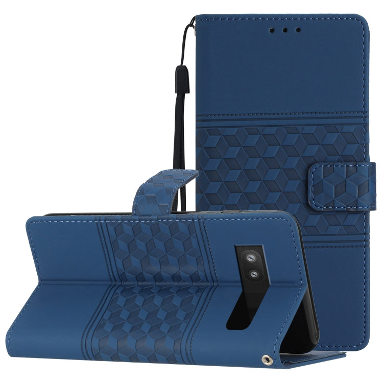Diamond Embossed Skin Feel Leather Phone Case with Lanyard, For Google Pixel 8, For Google Pixel 8 Pro, For Google Pixel 7 5G, For Google Pixel 7 Pro 5G, For Google Pixel 7a, For Google Pixel 6, For Google Pixel 6 Pro, For Google Pixel 6a