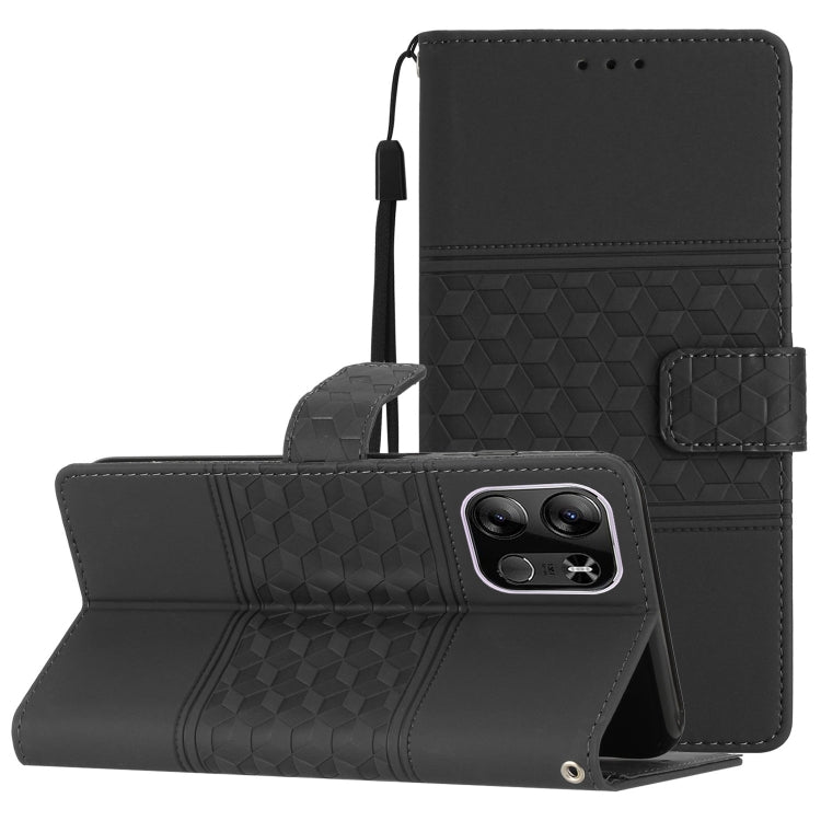 Diamond Embossed Skin Feel Leather Phone Case with Lanyard, For Tecno Pop 7 Pro, For Tecno Spark Go 2023, For Xiaomi 13, For Xiaomi 13 Pro, For Xiaomi Redmi Note 12 Pro 5G China, For Xiaomi Redmi Note 12 5G China