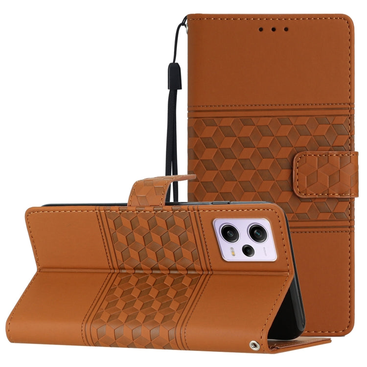 Diamond Embossed Skin Feel Leather Phone Case with Lanyard, For Tecno Pop 7 Pro, For Tecno Spark Go 2023, For Xiaomi 13, For Xiaomi 13 Pro, For Xiaomi Redmi Note 12 Pro 5G China, For Xiaomi Redmi Note 12 5G China