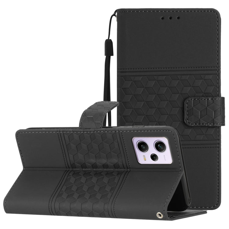 Diamond Embossed Skin Feel Leather Phone Case with Lanyard, For Tecno Pop 7 Pro, For Tecno Spark Go 2023, For Xiaomi 13, For Xiaomi 13 Pro, For Xiaomi Redmi Note 12 Pro 5G China, For Xiaomi Redmi Note 12 5G China