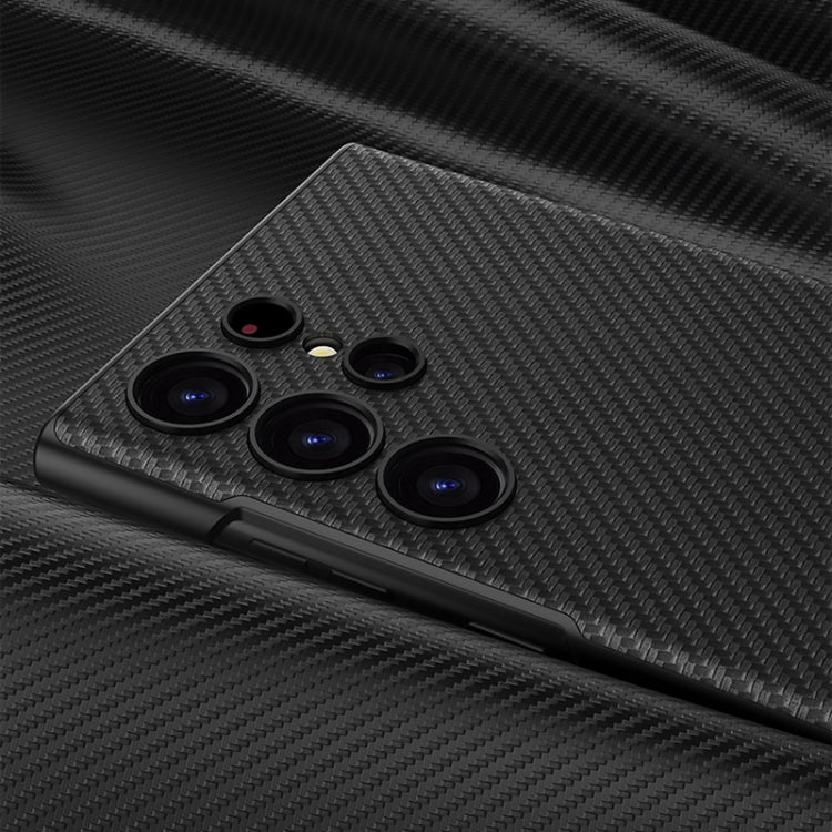 GKK Triumph Ultra-Thin Plain Leather Phone Case with Holder, For Samsung Galaxy S23 5G, For Samsung Galaxy S23+ 5G, For Samsung Galaxy S23 Ultra 5G