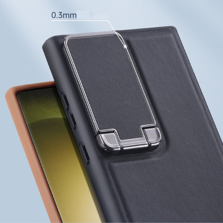 Lens Flip Cover TPU+PU Phone Case, For Samsung Galaxy S23 5G, For Samsung Galaxy S23+ 5G, For Samsung Galaxy S23 Ultra 5G