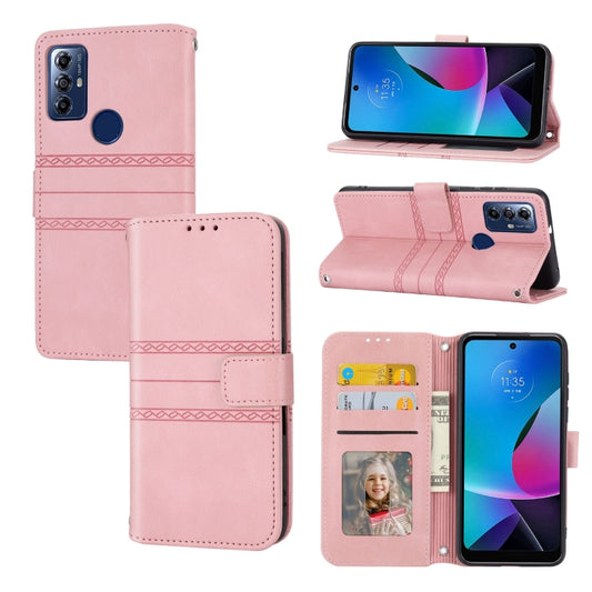 Embossed Stripes Skin Feel Leather Phone Case, For Motorola Moto G Play 5G, For Motorola Moto G Stylus 5G 2023, For Xiaomi Redmi Note 12 5G Global, For Xiaomi Redmi Note 12 Pro 5G Global, For Redmi Note 12 Pro+ 5G Global                                ...