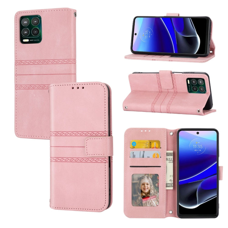 Embossed Stripes Skin Feel Leather Phone Case, For Motorola Moto G Play 5G, For Motorola Moto G Stylus 5G 2023, For Xiaomi Redmi Note 12 5G Global, For Xiaomi Redmi Note 12 Pro 5G Global, For Redmi Note 12 Pro+ 5G Global                                ...
