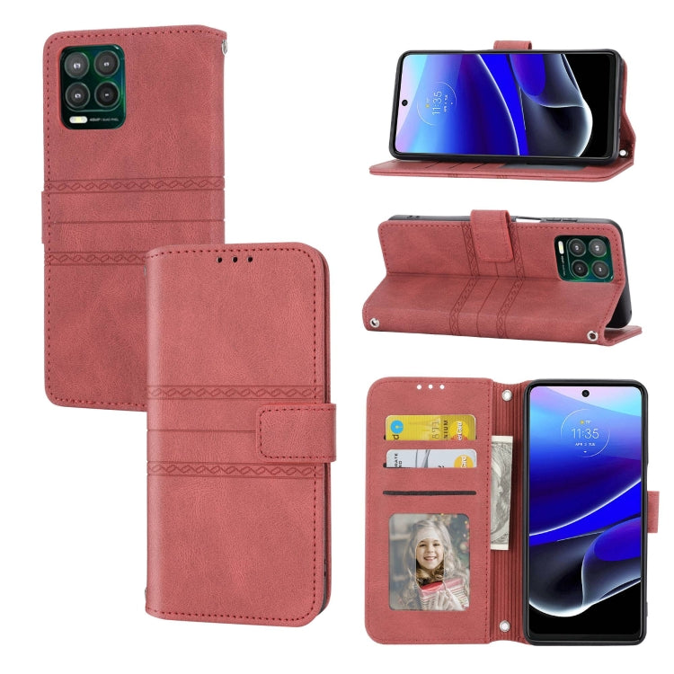 Embossed Stripes Skin Feel Leather Phone Case, For Motorola Moto G Play 5G, For Motorola Moto G Stylus 5G 2023, For Xiaomi Redmi Note 12 5G Global, For Xiaomi Redmi Note 12 Pro 5G Global, For Redmi Note 12 Pro+ 5G Global                                ...