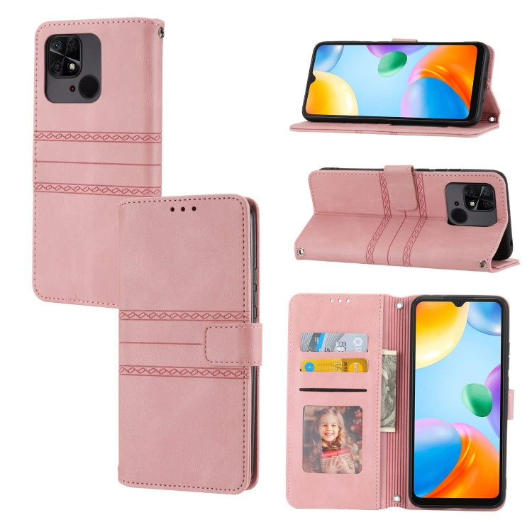Embossed Stripes Skin Feel Leather Phone Case, For Motorola Moto G Play 5G, For Motorola Moto G Stylus 5G 2023, For Xiaomi Redmi Note 12 5G Global, For Xiaomi Redmi Note 12 Pro 5G Global, For Redmi Note 12 Pro+ 5G Global                                ...