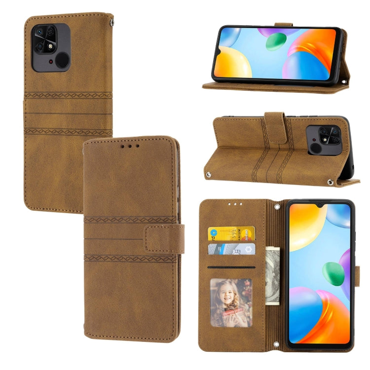 Embossed Stripes Skin Feel Leather Phone Case, For Motorola Moto G Play 5G, For Motorola Moto G Stylus 5G 2023, For Xiaomi Redmi Note 12 5G Global, For Xiaomi Redmi Note 12 Pro 5G Global, For Redmi Note 12 Pro+ 5G Global                                ...