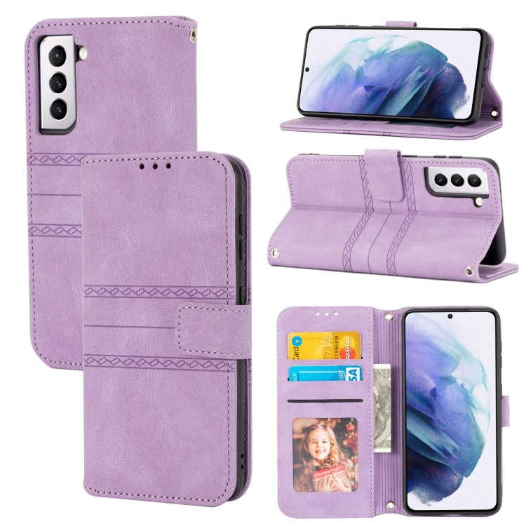 Embossed Stripes Skin Feel Leather Phone Case, For Samsung Galaxy S23+ 5G, For Samsung Galaxy S23 Ultra 5G, For Samsung Galaxy A14 5G, For Samsung Galaxy A34 5G, For Samsung Galaxy A54 5G