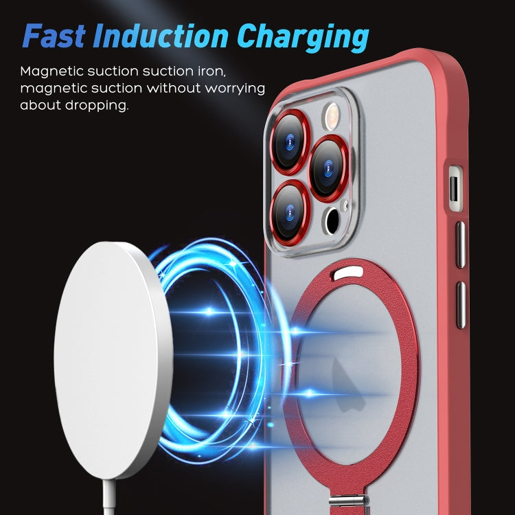 Metal Eyes Series MagSafe Magnetic Holder Phone Case, For iPhone 13, For iPhone 13 Pro Max
