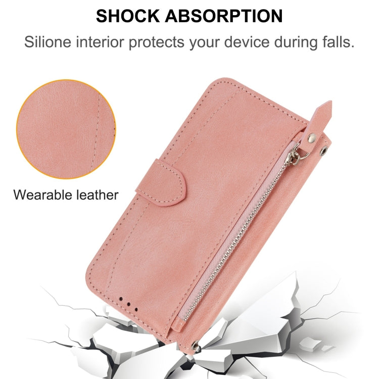 Oil Skin Zipper Wallet Leather Phone Case, For Samsung Galaxy A14 5G, For Samsung Galaxy A34 5G, For Samsung Galaxy A54 5G