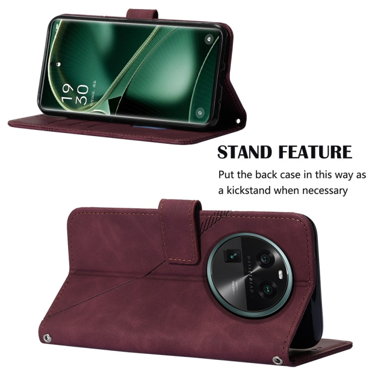 Crossbody 3D Embossed Flip Leather Phone Case, For OPPO Find X6, For OPPO Find X6 Pro, For OPPO Reno8 T 5G / A1 Pro 5G Global, For Realme 10 4G, For Realme 10 Pro 5G, For Realme 10 Pro+ 5G, For Realme C55, For Realme GT Neo 5  5G / GT 3