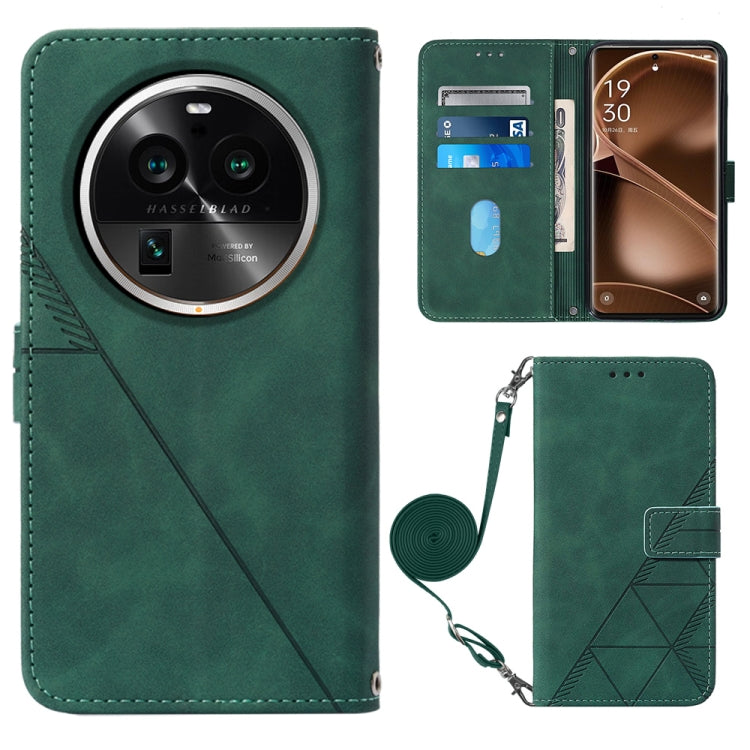 Crossbody 3D Embossed Flip Leather Phone Case, For OPPO Find X6, For OPPO Find X6 Pro, For OPPO Reno8 T 5G / A1 Pro 5G Global, For Realme 10 4G, For Realme 10 Pro 5G, For Realme 10 Pro+ 5G, For Realme C55, For Realme GT Neo 5  5G / GT 3