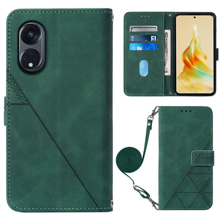 Crossbody 3D Embossed Flip Leather Phone Case, For OPPO Find X6, For OPPO Find X6 Pro, For OPPO Reno8 T 5G / A1 Pro 5G Global, For Realme 10 4G, For Realme 10 Pro 5G, For Realme 10 Pro+ 5G, For Realme C55, For Realme GT Neo 5  5G / GT 3