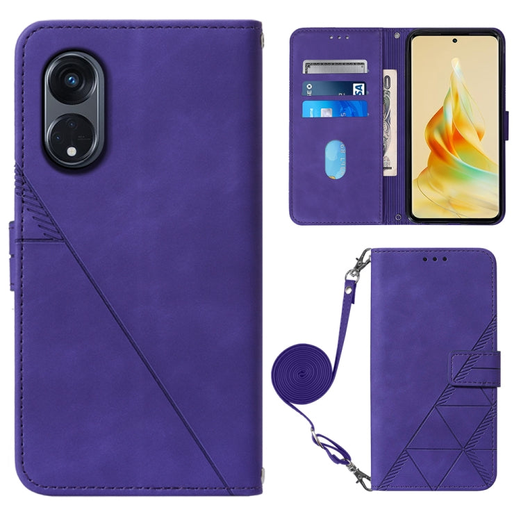 Crossbody 3D Embossed Flip Leather Phone Case, For OPPO Find X6, For OPPO Find X6 Pro, For OPPO Reno8 T 5G / A1 Pro 5G Global, For Realme 10 4G, For Realme 10 Pro 5G, For Realme 10 Pro+ 5G, For Realme C55, For Realme GT Neo 5  5G / GT 3