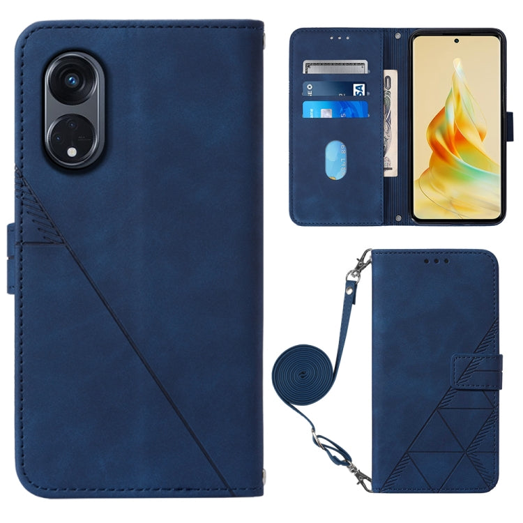 Crossbody 3D Embossed Flip Leather Phone Case, For OPPO Find X6, For OPPO Find X6 Pro, For OPPO Reno8 T 5G / A1 Pro 5G Global, For Realme 10 4G, For Realme 10 Pro 5G, For Realme 10 Pro+ 5G, For Realme C55, For Realme GT Neo 5  5G / GT 3