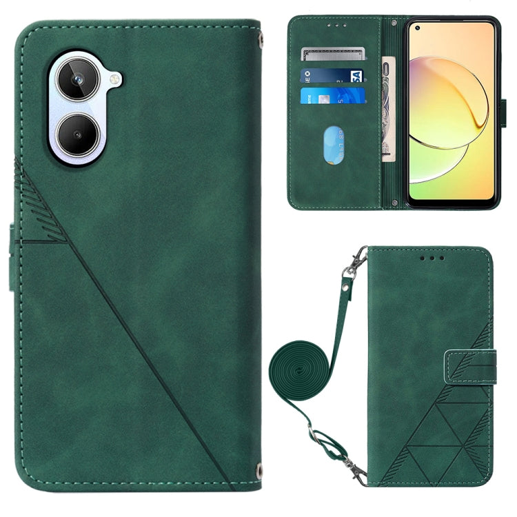Crossbody 3D Embossed Flip Leather Phone Case, For OPPO Find X6, For OPPO Find X6 Pro, For OPPO Reno8 T 5G / A1 Pro 5G Global, For Realme 10 4G, For Realme 10 Pro 5G, For Realme 10 Pro+ 5G, For Realme C55, For Realme GT Neo 5  5G / GT 3
