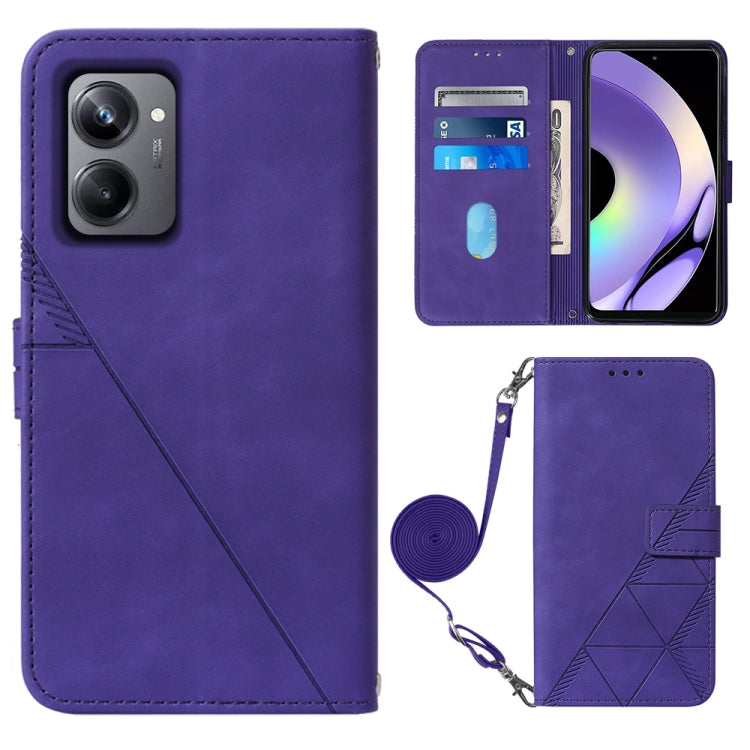 Crossbody 3D Embossed Flip Leather Phone Case, For OPPO Find X6, For OPPO Find X6 Pro, For OPPO Reno8 T 5G / A1 Pro 5G Global, For Realme 10 4G, For Realme 10 Pro 5G, For Realme 10 Pro+ 5G, For Realme C55, For Realme GT Neo 5  5G / GT 3