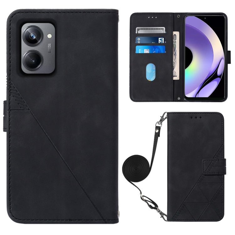 Crossbody 3D Embossed Flip Leather Phone Case, For OPPO Find X6, For OPPO Find X6 Pro, For OPPO Reno8 T 5G / A1 Pro 5G Global, For Realme 10 4G, For Realme 10 Pro 5G, For Realme 10 Pro+ 5G, For Realme C55, For Realme GT Neo 5  5G / GT 3