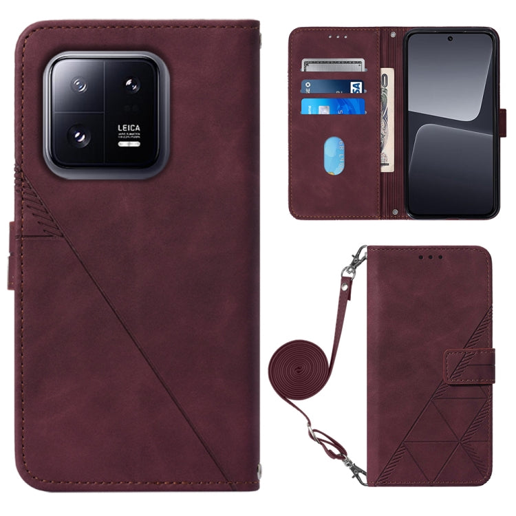Crossbody 3D Embossed Flip Leather Phone Case, For Google Pixel 8, For Google Pixel 8 Pro, For Xiaomi Redmi Note 12 4G Global, For Xiaomi Redmi Note 12 Pro+ 5G Global, For Xiaomi 13, For Xiaomi 13 Lite 5G, For Xiaomi 13 Pro, For Xiaomi Poco X5 Pro 5G