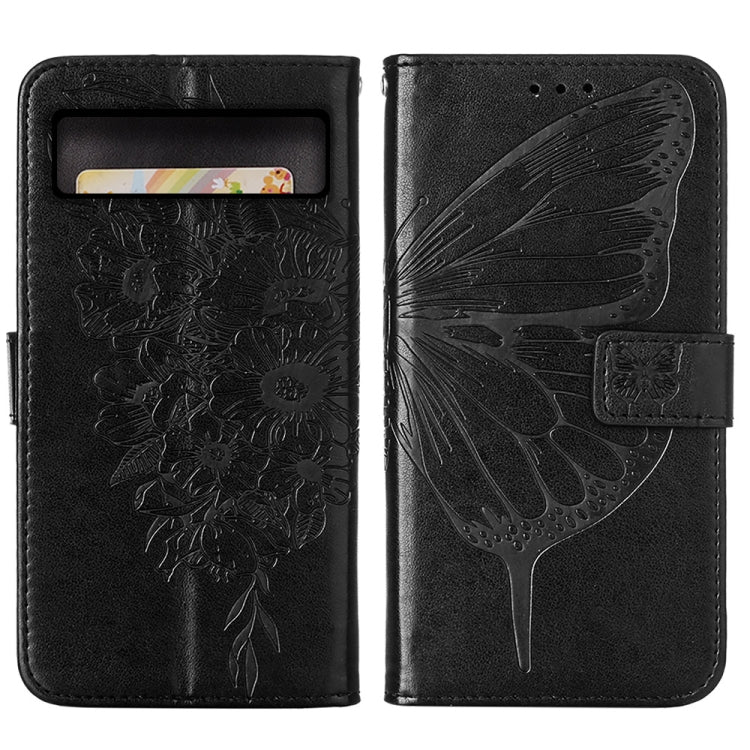 Embossed Butterfly Leather Phone Case, For Google Pixel 8, For Google Pixel 8 Pro