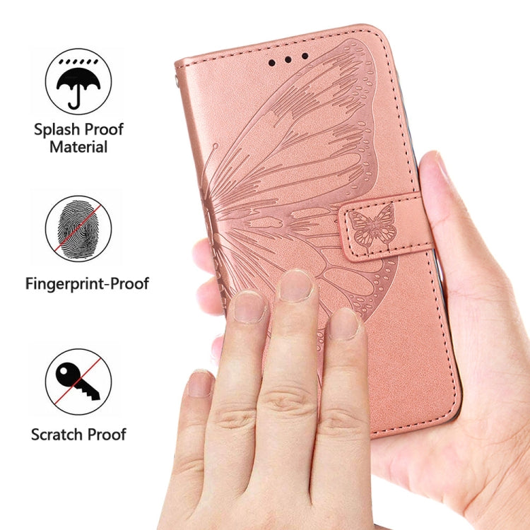 Embossed Butterfly Leather Phone Case, For Google Pixel 8, For Google Pixel 8 Pro