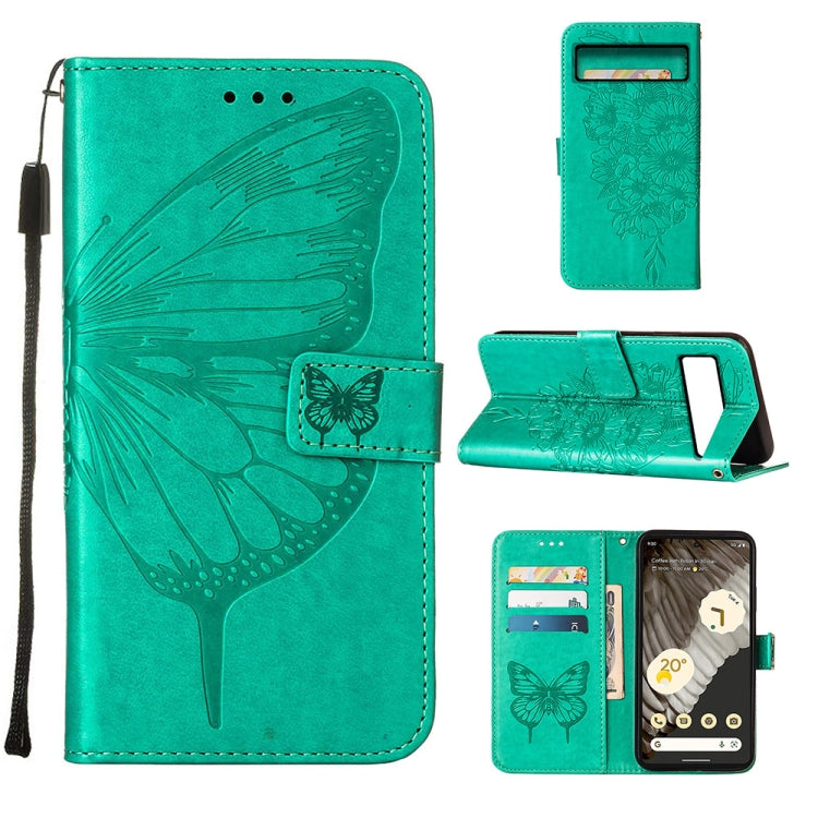Embossed Butterfly Leather Phone Case, For Google Pixel 8, For Google Pixel 8 Pro