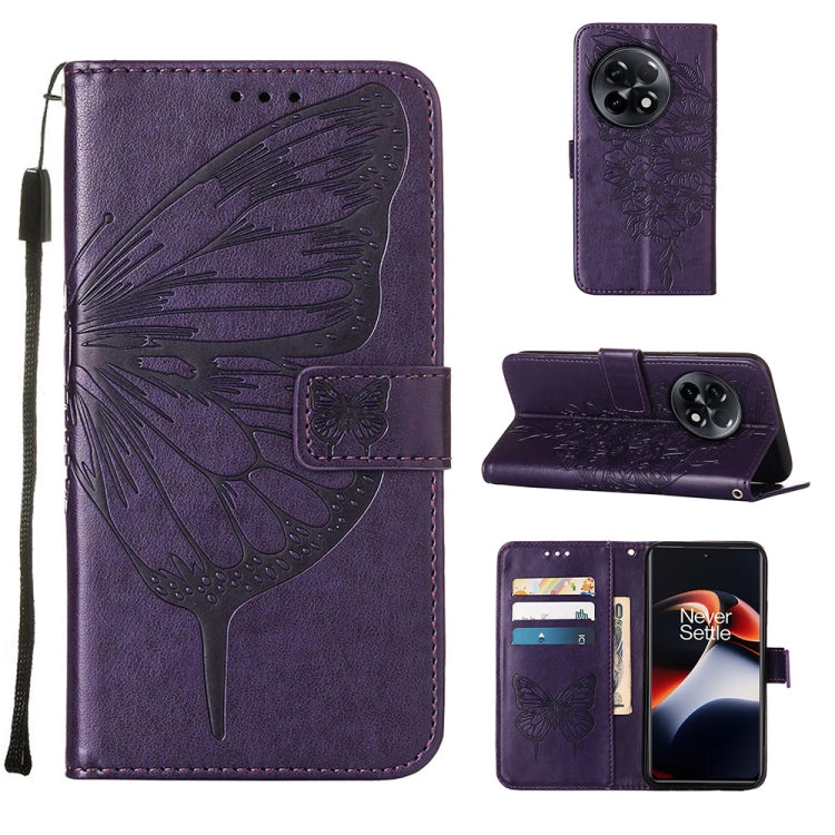 Embossed Butterfly Leather Phone Case, For OnePlus Ace 2 5G / 11R 5G, For Motorola Moto G Stylus 5G 2023, For Realme 10 4G, For Realme 10 Pro 5G, For Realme 10 Pro+ 5G, For Realme C55
