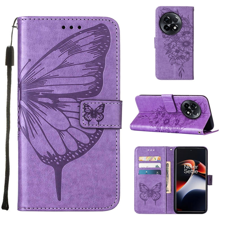Embossed Butterfly Leather Phone Case, For OnePlus Ace 2 5G / 11R 5G, For Motorola Moto G Stylus 5G 2023, For Realme 10 4G, For Realme 10 Pro 5G, For Realme 10 Pro+ 5G, For Realme C55