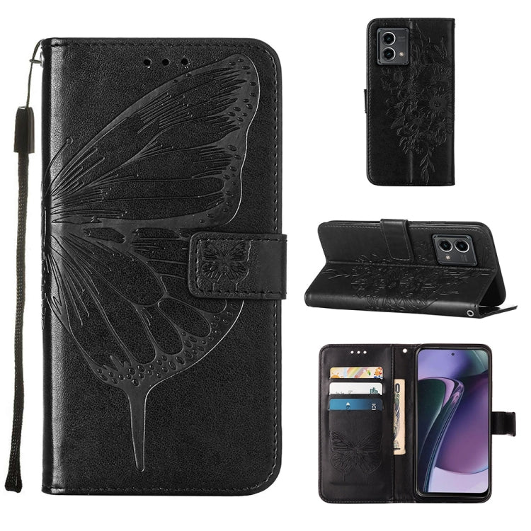 Embossed Butterfly Leather Phone Case, For OnePlus Ace 2 5G / 11R 5G, For Motorola Moto G Stylus 5G 2023, For Realme 10 4G, For Realme 10 Pro 5G, For Realme 10 Pro+ 5G, For Realme C55