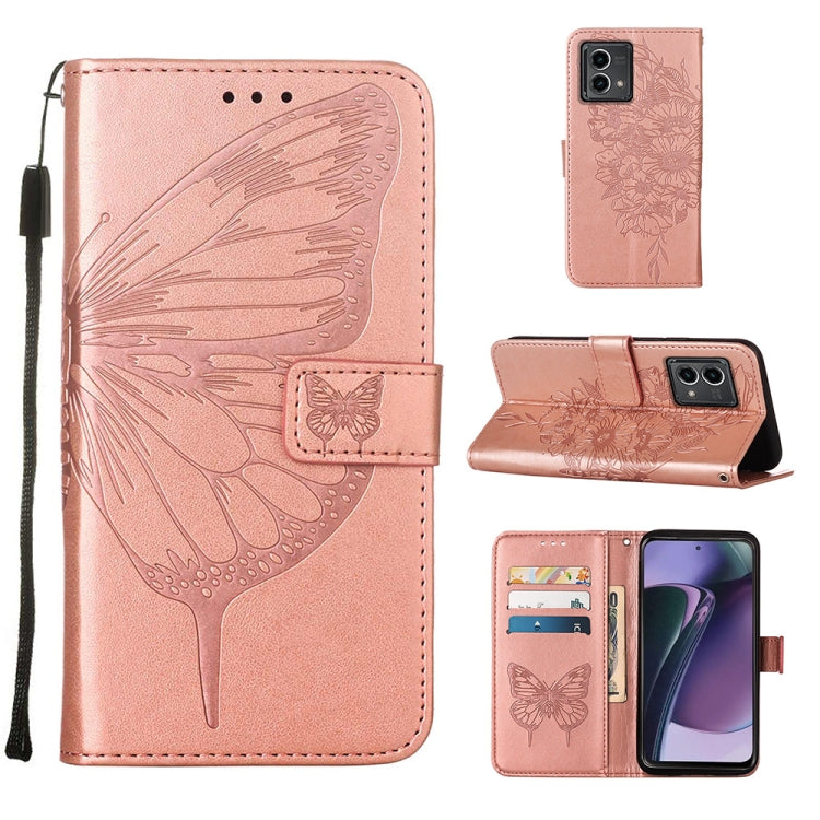 Embossed Butterfly Leather Phone Case, For OnePlus Ace 2 5G / 11R 5G, For Motorola Moto G Stylus 5G 2023, For Realme 10 4G, For Realme 10 Pro 5G, For Realme 10 Pro+ 5G, For Realme C55