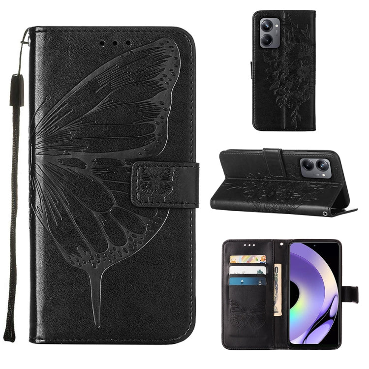 Embossed Butterfly Leather Phone Case, For OnePlus Ace 2 5G / 11R 5G, For Motorola Moto G Stylus 5G 2023, For Realme 10 4G, For Realme 10 Pro 5G, For Realme 10 Pro+ 5G, For Realme C55