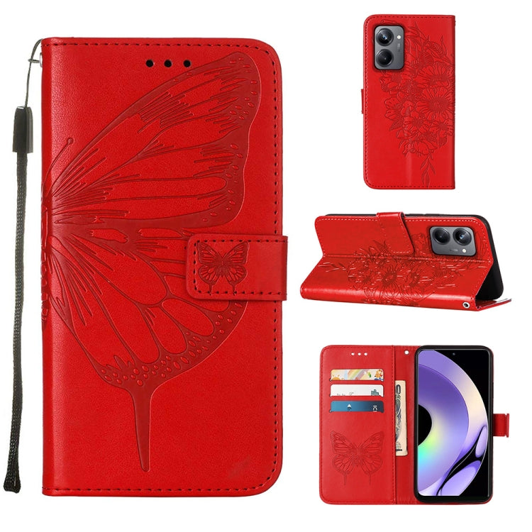 Embossed Butterfly Leather Phone Case, For OnePlus Ace 2 5G / 11R 5G, For Motorola Moto G Stylus 5G 2023, For Realme 10 4G, For Realme 10 Pro 5G, For Realme 10 Pro+ 5G, For Realme C55