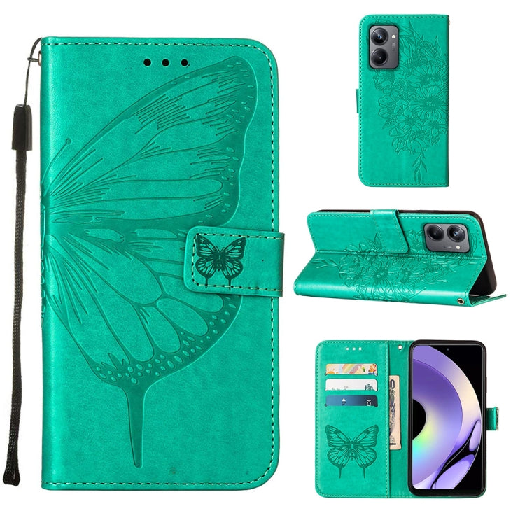 Embossed Butterfly Leather Phone Case, For OnePlus Ace 2 5G / 11R 5G, For Motorola Moto G Stylus 5G 2023, For Realme 10 4G, For Realme 10 Pro 5G, For Realme 10 Pro+ 5G, For Realme C55