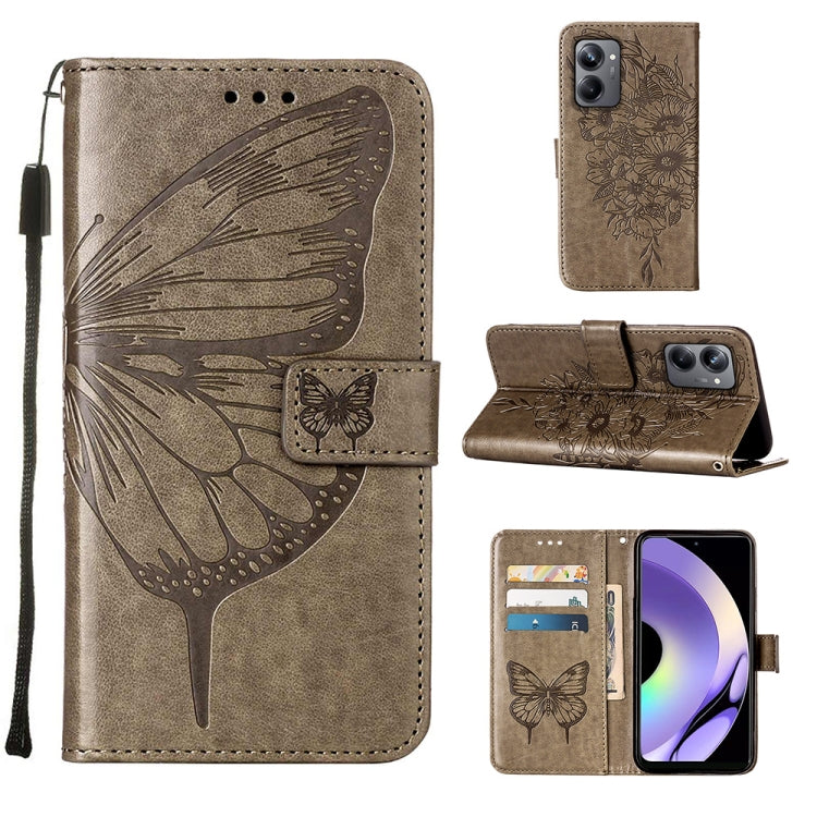 Embossed Butterfly Leather Phone Case, For OnePlus Ace 2 5G / 11R 5G, For Motorola Moto G Stylus 5G 2023, For Realme 10 4G, For Realme 10 Pro 5G, For Realme 10 Pro+ 5G, For Realme C55