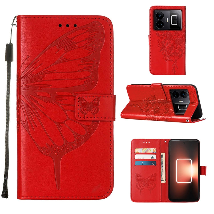 Embossed Butterfly Leather Phone Case, For Realme GT Neo 5 5G / GT3, For OPPO A1 Pro / Reno8 T 5G, For Xiaomi Redmi Note 12 4G Global, For Xiaomi Redmi Note 12 Pro+ 5G / Note 12 Explorer, For Xiaomi Redmi Note 12 Pro+ 5G, For Xiaomi 13                 ...