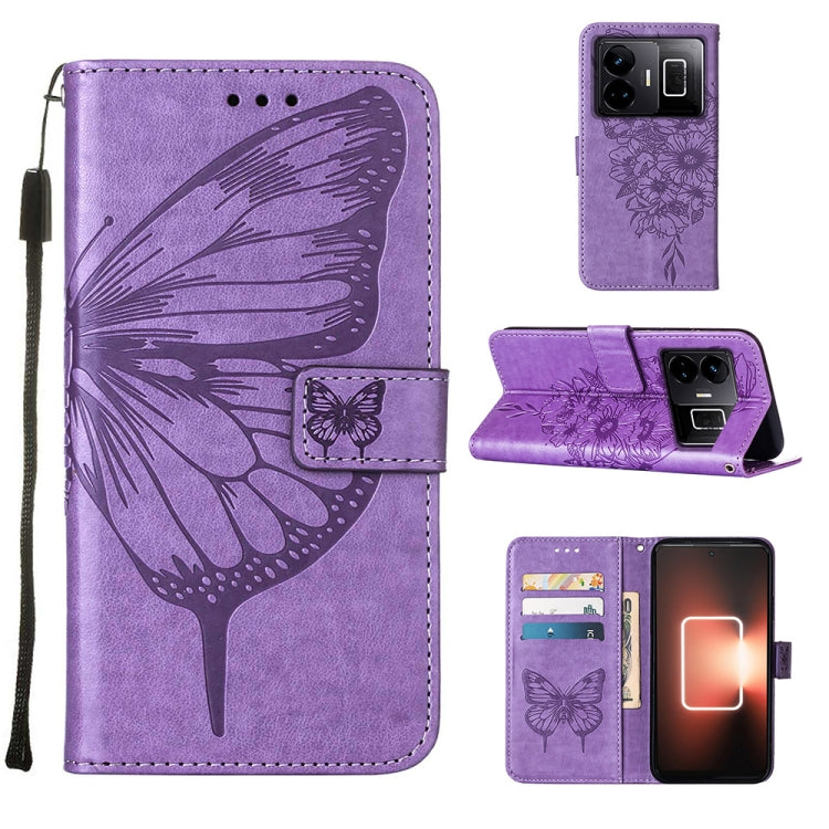Embossed Butterfly Leather Phone Case, For Realme GT Neo 5 5G / GT3, For OPPO A1 Pro / Reno8 T 5G, For Xiaomi Redmi Note 12 4G Global, For Xiaomi Redmi Note 12 Pro+ 5G / Note 12 Explorer, For Xiaomi Redmi Note 12 Pro+ 5G, For Xiaomi 13                 ...