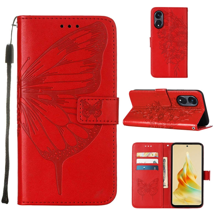 Embossed Butterfly Leather Phone Case, For Realme GT Neo 5 5G / GT3, For OPPO A1 Pro / Reno8 T 5G, For Xiaomi Redmi Note 12 4G Global, For Xiaomi Redmi Note 12 Pro+ 5G / Note 12 Explorer, For Xiaomi Redmi Note 12 Pro+ 5G, For Xiaomi 13                 ...