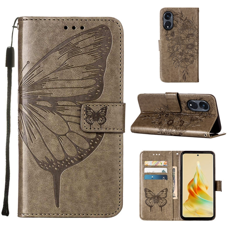 Embossed Butterfly Leather Phone Case, For Realme GT Neo 5 5G / GT3, For OPPO A1 Pro / Reno8 T 5G, For Xiaomi Redmi Note 12 4G Global, For Xiaomi Redmi Note 12 Pro+ 5G / Note 12 Explorer, For Xiaomi Redmi Note 12 Pro+ 5G, For Xiaomi 13                 ...